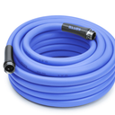 Kotto Heavy Duty 100ft Garden Hose, 5/8" All-Weather Water Hose with Crush-Resistant Brass Fittings, 600 PSI Burst Proof, Kink & Leak Resistant, Blue