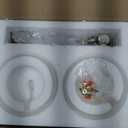 2-Light Gold Wall Sconces,Vintage Bathroom Wall Sconce Light with Milk Glass Double Arm Brass Bathroom Vanity Light for Living Room Bedroom Kitchen E26 Hardwire Indoor