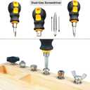 14 Pcs Kids Montessori Screwdriver Board Set, Wooden Screw Driver Activities Tools Montessori Toys for 3 4 5 Year Old, Basic Skills Educational Sensory Learning Toy for Kids Toddlers Preschool