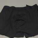 Men's Incontinence Underwear, Leak Proof Washable Reusable Cotton Boxer Brief, Heavy Flow Bladder Leak 3 Pack (Black, Large)