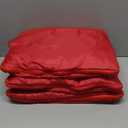 soft Travel Blanket Pillow Airplane Blanket Packed in Soft Bag Pillowcase with Hand Luggage Belt and Backpack Clip Compact Large Long Flights Traveler Essentials Lightweight Red T001