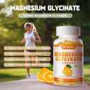 Magnesium Glycinate Gummies 1000mg with Magnesium L-Threonate,Chelated Magnesium Potassium Complex Supplement with VitD, B6, CoQ10, Calcium,Supports for Memory, Calm, Mood - 90 Gummies Orange