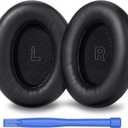Replacement Earpads for Bose QuietComfort Ultra Premium Memory Foam Cushions with Soft Protein Leather, Enhanced Noise Isolation, Easy Installation, for Bose QC Ultra Headphones (Black)