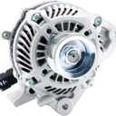 BDELI Alternator 11176N Replacement New for 1.8L L4 2006-2011 Honda Civic, 7-Groove Pulley, 80A 12V, 11176, 31100RNAA01, 31100RNAA01RM, 31100RNAA012M2, AHGA67, A002TC1391, SB347, LRA3157