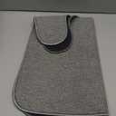 Bosap Toilet Rugs U Shaped Bathroom Rug, Machine Washable Non Slip Quick Dry Super Absorbent Ultra Thin Toilet Mats for Bathroom Toilet.Grey, 1'8"x2'(20x24inch)