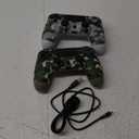 2 Pack Wireless Controller for Ps4/Slim/Pro with 1000mah Battery/Dual Vibration/Audio Jack/Six-axis Motion Sensor(Camouflage Grey and Camouflage Green)