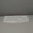 KLIM Chroma Wireless Gaming Keyboard RGB - New - Long-Lasting Rechargeable Battery - Quick & Quiet Typing - Water Resistant Backlit Wireless Keyboard - Teclado Gamer - PC PS5 PS4 One (White)