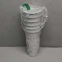 MIVIDE 6 Pack 9 Inch Galvanized Flower Bar Buckets, Flower Buckets for Flower Bar, Metal Flower Bucket Decoration and Metal Vase with Handles for Wedding, Balcony Garden, Home Decor(White)