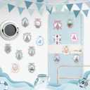 RiVolTa Castle Cruise Door Magnets - 16 Pcs Cute Ship Cabin Decorations Magnetic Watercolor Magic Mirror Forest Stickers Anchor Stateroom Decals for Holiday Carnival Party Decor Car Fridge Accessories