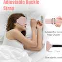 Sleep Mask 100% Light Blocking Eye Mask for Sleeping 3D Memory Foam Eye Covers with Adjustable Strap Night Blindfold for Women Pink