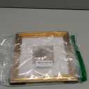 upsimples Vintage 8x8 Picture Frames, Antique Gold Frames Display 4x4 with Mat or 8 x 8 Without for Wall or Tabletop Decor, Pack of 1