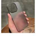 Slim Transparent Phone Case for iPhone 16 Pro and Pro Max, Dark Gray, (iPhone 16 pro Max)