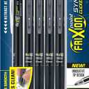Pilot FriXion Synergy Clicker Erasable, Refillable, Retractable Gel Ink Pens, Extra Fine Point 0.5 mm, Pack of 5, Black Ink, FriXion Erasable Pens 0.5 - Ideal for School & Office Writing