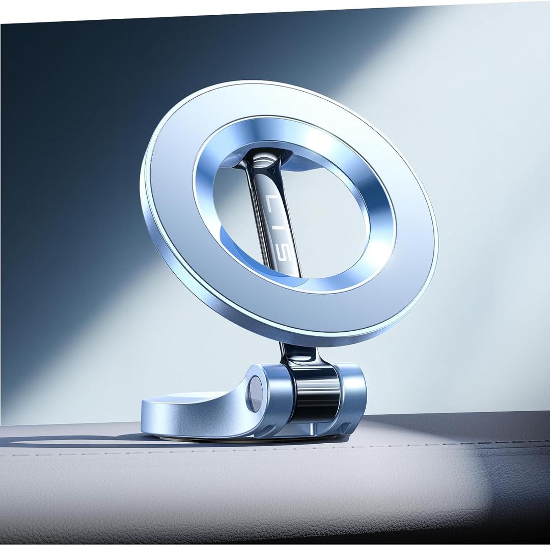 LISEN for iPhone 17 MagSafe Car Mount, Ultra Magnetic Phone Holder for Car Dashboard, Car Accessories for iPhone 16 Pro Max,Gifts for Men Women Him Her, Fit for iPhone17 Pro/air/Max 16 15 14 13 Blue