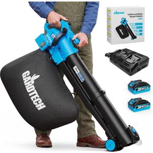 3-in-1 Electric Leaf Blower Vacuum Mulcher Cordless with 45L Bag for Yard