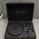 Vinyl Record Player 3-Speed Bluetooth Suitcase Portable Belt-Driven Record Player with Built-in Speakers RCA Line Out AUX in Headphone Jack Vintage Turntable