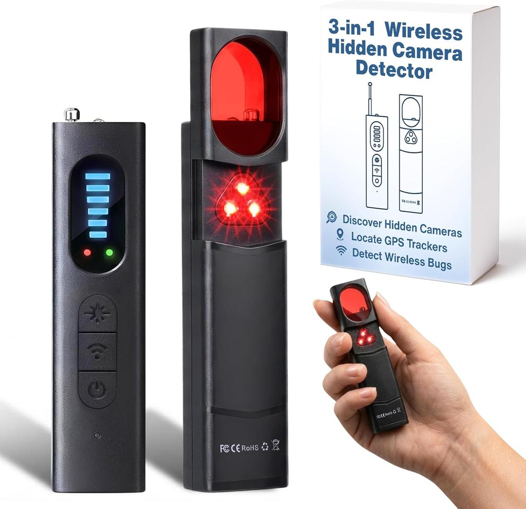 Hidden Camera Detectors  Spy Camera Finder & GPS Tracker Detector  RF Bug Detector & Hidden Devices Scanner  Hidden Bug and Camera Detector for Travel, Hotel, Office, Car, & Home Privacy Protection