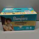 Pampers Swaddlers Diapers, Size 4 (15-34 lbs), 120 Count, Absorbent, Keeps Baby Dry and Comfortable, Skin Safe Disposable Baby Diaper 