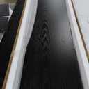 Unikito 47" Entryway Table with Socket and Sensor Light, Narrow Console Table with Storage Behind Couch, Farmhouse Entry Way Tables with Open Storage for Entrance/Hallway/Living Room, Black