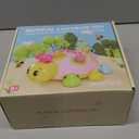 Baby Crawling Toys 6-12 Months,Musical Ladybug Crawling Toy for Infants 0-3-6 7 8 9 10 12-18 Months,Early Education Light Up Music Walking Toys,Shape Matching,Tummy Time Toys for Boy Girl Gift.(Pink)