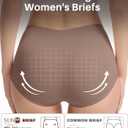 Sunm Boutique Combed Cotton Underwear for Women, Full Coverage High Waisted Women's Briefs, Soft Breathable Ladies Panties (XXXL)