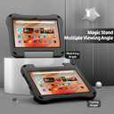 10inch Tablet Case for Kids, Lightweight Shockproof Kid-Proof Cover with Handle Stand for 10in Tablet Kids Case Incompatible iPad Samsung Lenove TCL Onn 10in Tablets (Black)