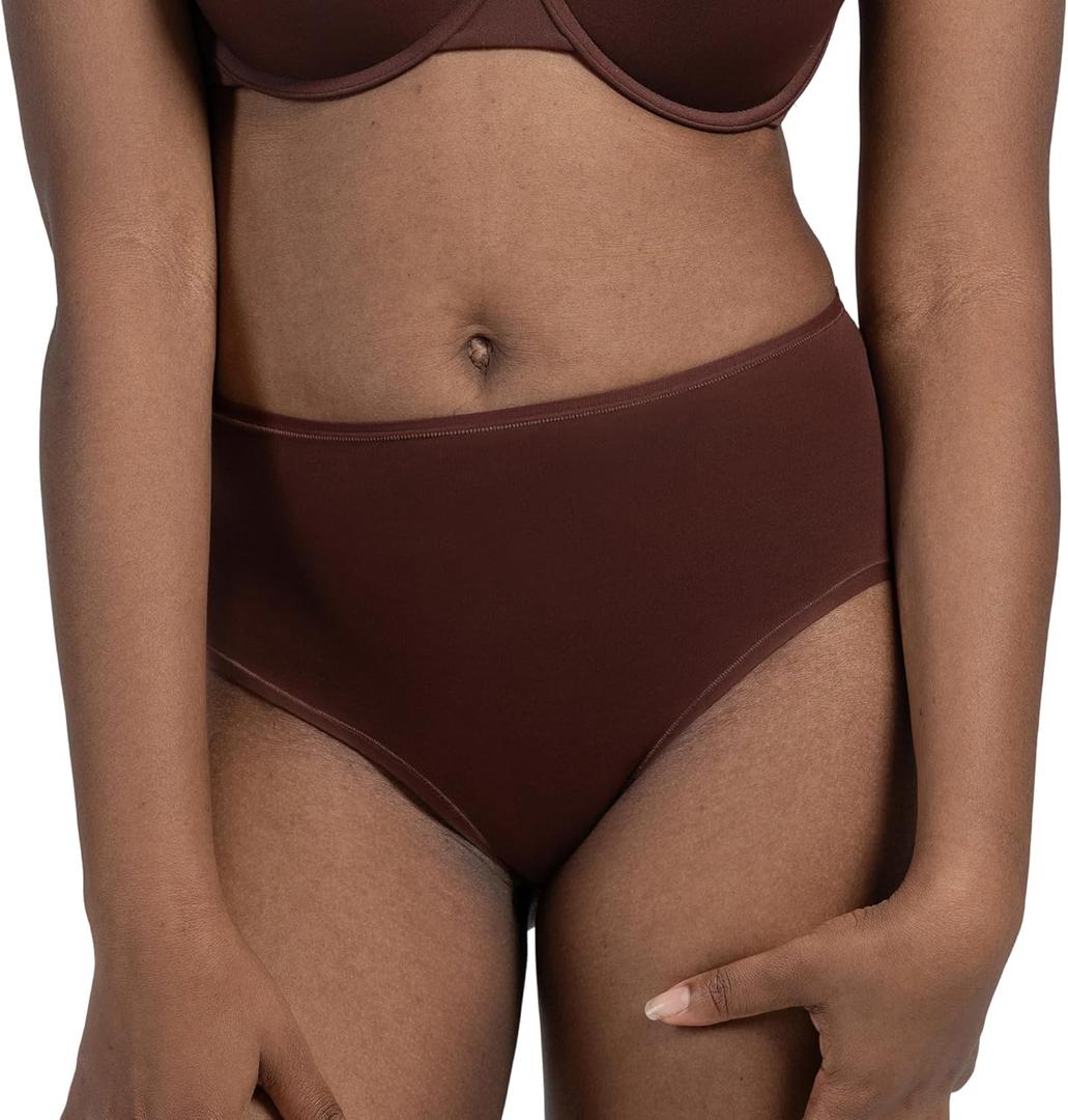 Women's Full Brief Underwear High Waisted Full Coverage Ladies Panties 3 Pack (M)