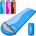 Sleeping Bags for Adults Warm & Cool Weather, Lightweight Waterproof 3 Season Sleeping Bag for Kids, Compact Backpacking Sleeping Bag for Camping Hiking Travel and Outdoors