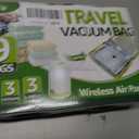 9 Packs Vacuum Bags for Travel with Rechargeable air Pump, 3 Sizes Vacuum Seal Bags for Clothing, Space-Saving Compression Storage Bags for Travel & Closet Organization