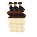 26 28 30 Inch Ombre Bundles Human Hair Body Wave Bundle T1B/4/613 Blonde 3 Bundles 300g/Pack Unprocessed Brazilian Virgin Hairs Double Weft Weaves Hair Extensions