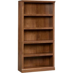 Sauder 5-Shelf Split Bookcase/ Book shelf, Oiled Oak finish