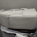 Bedluxe 3Pcs Orthopedic Bed Wedge Pillow Set, Foam Wedge Pillow Post Surgery for Back, Leg and Knee Support, Adjustable 9&12 Inch Folding Triangle Pillow for Sleeping, Acid Reflux, Snoring, Light Grey