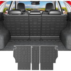 powoq Backrest Mat Compatible with 2017-2025 Mazda CX-5 Cargo Liner Back Seat Protector Replacement for 2017-2019 2020 2021 2022 2023 2024 2025 Mazda CX-5 Accessories(Fit 2017-2024, Rear Backrest Mat)