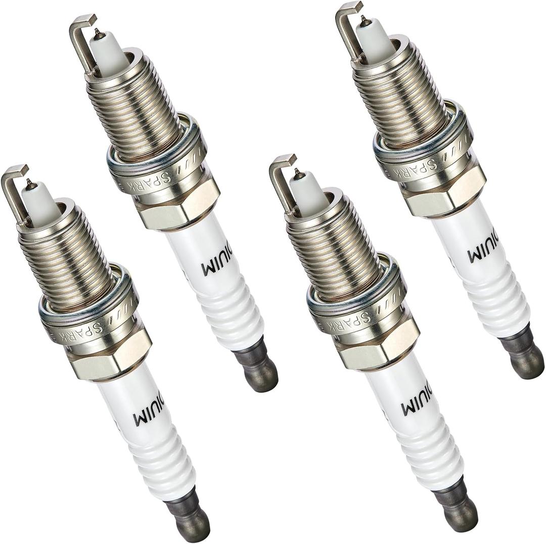 XP985 Iridium Spark Plugs 4 Pack Compatible with Honda Civic Accord Odyssey CR-V Avenger Journey Compass Elantra Sebring Soul 1.6L 1.8L 2.0L 2.1L 2.2L 2.3L 2.4L 2.6L L4 for 9203 ZFR5FIX-11 2477