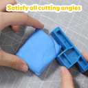 Angle Cutting Clay Tool, Small Steel Wire Bevel Cutter, Blue Pottery Angle Clay Trimming Tool, Plastic Pottery Trimming Tools, Plastic Ceramic Wire for Ceramics and Sculpting (2.7x1.1x0.6 Inch)
