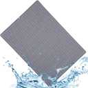 28" x 20" XL Silicone Dish Mat for Kitchen Counter, Heat Resistant Mats,Thicker,for Hot Pots and Pans,Grey