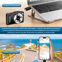 Digital Camera 4K Autofocus Vlogging Camera for Photography with 16X Zoom Anti Shake, 32GB Card, 48MP Compact Portable Point and Shoot Camera for Kids Boys Girls Teens BeginnerBlack