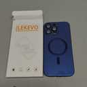 Magnetic for iPhone 16 Pro Max Case [Compatible with MagSafe][Built-in Camera Lens Protector] Slim Soft Silicone Bumper Shockproof Metallic Luster Phone Case (Blue)