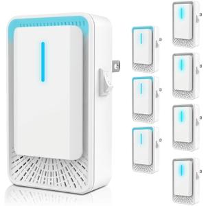 2026 New Plug in Air Purifiers Air Ionizers for Dust Mites, Odor Eliminator for Home with Negative Ion Generator, Quiet Portable Air Freshener Plug In for Bedroom,Office,Kitchen,Smoke,Dust (8)