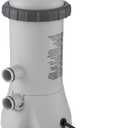 INTEX C530 Krystal Clear Cartridge Filter Pump for Above Ground Pools: 530 GPH Pump Flow Rate  Improved Circulation and Filtration  Easy Installation  Improved Water Clarity  Easy-to-Clean (530 Gallons Per Hour)