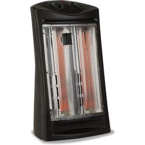 BLACK+DECKER Infrared Radiant Quartz Tower Heater, 1500W Space Heater with Adjustable Thermostat, Portable Heater with 2 Settings, Personal Heater for Home and Office, BHTI06, Black