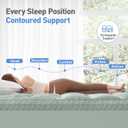 Dual Layer 3 Inch Memory Foam Mattress Topper Twin XL Size, 2 Inch Gel Memory Foam Plus 1 Inch Cooling Pillow Top Mattress Pad Cover, with 8-21 Inch Deep Pocket, Green