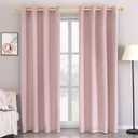 Super Soft Luxury Velvet Curtains for Living Room Light Blocking Velvet Curtain Panels Privacy Grommet Window Drapes for Bedroom/Sliding Glass Door, 2 Panels (Pink, 52W*63L)