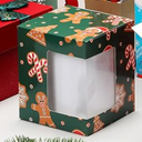 Harloon Christmas Gift Boxes for Sublimation Mugs Transparent Mug Boxes Wine Glass Gift Packaging Box for Blanks Sublimation Coffee Mugs
