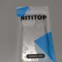 NITITOP Compatible with iPhone 11 Case Cute Mirror Bow Love Heart Pattern for Women Girls Ribbon Design Shockproof Silver Protective Phone Cover - White Bow