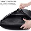 BEDELITE Satin Body Pillow Cover, Super Soft and Cooling Body Pillow Pillowcase for Hair and Skin, Breathable Silky Full Long Pillowcase Cover(20"x54", Black)