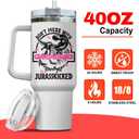 Tumbler 40 Oz With Handle Lid And Straw, Grandmasaurus Nutrition Facts, Grandmasaurus Gifts, Nana Grandma Cups Coffee Handle Sippy Tumblers Granny Great Water Cup Grandmas