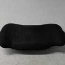 BYMECOST Lumbar Support Pillow for Car, Memory Foam Car Seat Back Support Pillow for Driving, Back Cushion with Strap for Pain Relief, Ergonomic Back Cushion for Office Chai, Wheelchair (Black)