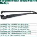 YUXIVCNE 85211-52520 Front Windshield Wiper Arm Compatible with Toyota Vitz NSP130 2013-2017 for Right-Hand Drive Only, Passenger Right Side Wiper Arm Replace 8521152520 85211 52520