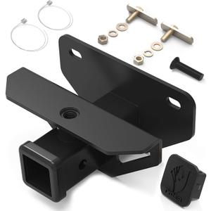Tyger Auto Class 3 Trailer Hitch & Cover Kit TG-HC3D002B fits 2003-2018 Dodge Ram 1500; 2019-2025 Classic; 2003-2014 2500 3500 2-Inch Receiver Hitch Factory Rear Tow Hitch Towing Combo, Black
